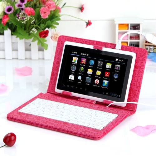 Various-Color-universal-Cartoon-Tablet-Stand-Pu-Leather-Case-Cover-w-Micro-USB-Keyboard-for-7-Inch-Android-Tablet-0