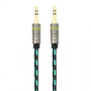 iKross-10-Feet-35mm-Jack-Braided-Sleeve-jacket-Stereo-Auxiliary-Aux-Audio-Cable-Black-Green-for-iPhone-iPod-Smartphone-Tablets-and-MP3-Players-0