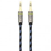 iKross-3-Feet-35mm-AUX-Jack-Tangled-Free-Braided-Sleeve-jacket-Stereo-Auxiliary-Aux-Audio-Stereo-Cable-Black-Blue-0