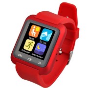 5ive-U80-Bluetooth-40-Smart-Wrist-Wrap-Watch-Phone-for-Smartphones-IOS-Android-Apple-iphone-55C5S66-Puls-Android-Samsung-S3S4S5-Note-2Note-3-Note-4-HTC-Sony-Wine-Red-0