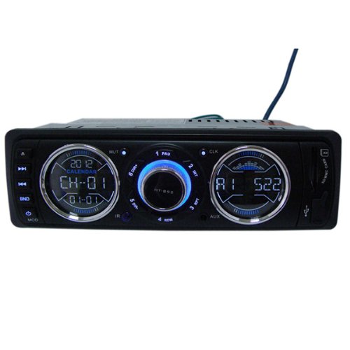 AGPtek-Car-Remote-Control-Audio-Stereo-In-Dash-FM-Radio-Receiver-MP3-Player-with-Front-Panel-USB-Port-SD-Card-Slot-and-Aux-Input-0-0