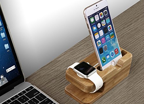 Apple-Watch-Stand-Hapurs-iWatch-Banboo-Wood-Charging-Dock-Charge-Station-Stock-Cradle-Holder-for-Apple-Watch-Both-38mm-and-42mm-iPhone-6-6-plus-5S-5-0-3