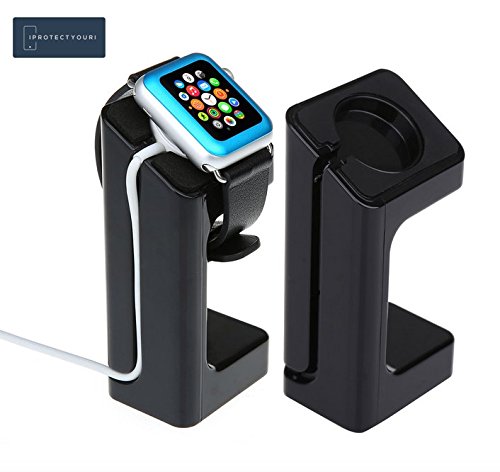 Apple-Watch-Stand-iProtectYouri-Charging-Dock-Apple-Watch-Charging-Stand-NEW-Apple-Watch-Stand-High-Quality-Plastic-build-cradle-holds-Apple-Watch-Comfortable-viewing-angle-easy-use-quick-connection-f-0-5