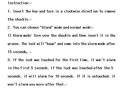 Aweek-Alarm-Lock-Padlock-Anti-Theft-Security-System-For-Bicycle-Motorcycle-Door-Gate-Bike-Shed-Bolt-Chain-Lock-120dB-with-3-Keys-Black-0-5