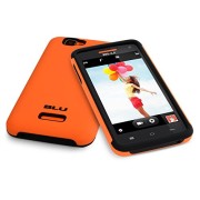 BLU-ArmorFlex-PC-silicon-case-for-Studio-50C-HD-Carrying-Case-Retail-Packaging-Neon-Orange-Black-0-1