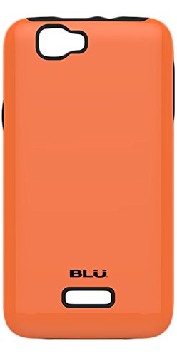 BLU-ArmorFlex-PC-silicon-case-for-Studio-50C-HD-Carrying-Case-Retail-Packaging-Neon-Orange-Black-0