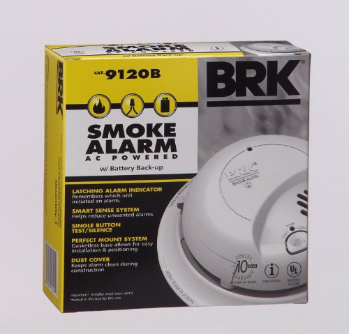 BRK-Brands-9120B-Hardwired-Smoke-Alarm-with-Battery-Backup-Single-Individual-from-Contractor-Pack-6-Pack-0