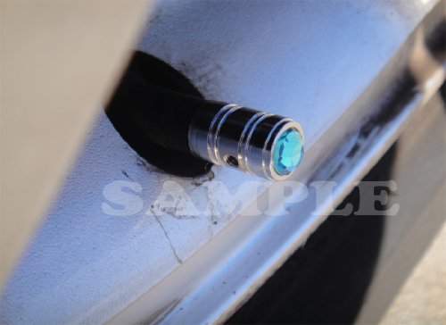 Bling-Anti-Theft-Locking-System-White-Diamond-Rhinestone-Metal-Chrome-Tire-Rim-Valve-Stem-Cap-VC-WHE-0-2