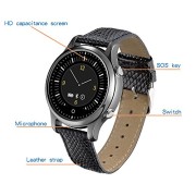 Bluetooth-Smart-Watch-Luxury-Leather-Strap-Wrist-Watch-with-Clock-Pedometer-Sync-Phone-Call-Circular-Touch-Screen-for-IOS-Iphone-Andriod-smartphone-black-0-0