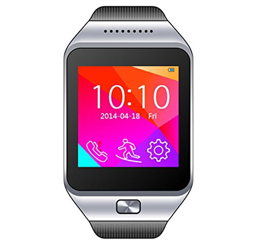 CNPGD-All-in-1-Watch-Cell-Phone-Smart-Watch-Sync-to-Android-IOS-Smart-Phone-Silver-0