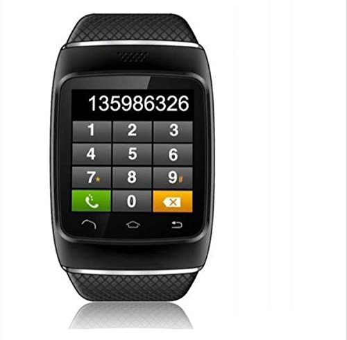 CNPGD-S12-Smart-Sync-Call-SMS-Bluetooth-Watch-PedometerRecordingAnti-Lost-for-iPhone-5S54S4-Android-Samsung-S5S4S3S2Note-3Note-2IOS-System-Can-Use-Partial-Function-All-Black-0