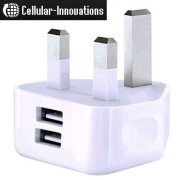 Cellular-Innovations-21-Amp-Dual-USB-Port-Wall-Charger-UK-HK-3-Prong-Adapter-for-Apple-and-Android-Devices-For-ALL-iPads-Tablets-Samsung-Galaxy-S5-S4-Note-3-4-LG-Sony-Xperia-White-0-0