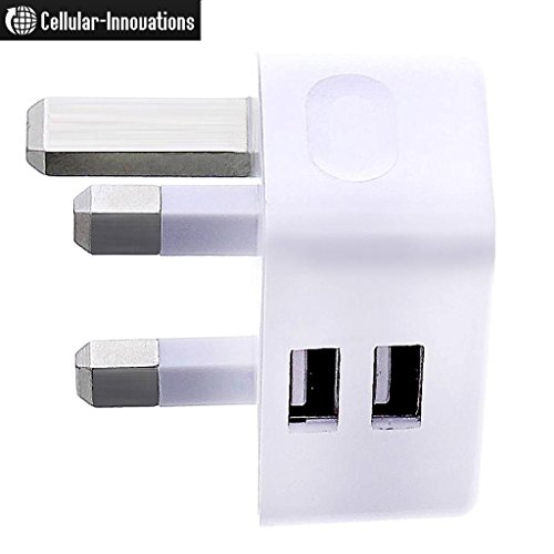 Cellular-Innovations-21-Amp-Dual-USB-Port-Wall-Charger-UK-HK-3-Prong-Adapter-for-Apple-and-Android-Devices-For-ALL-iPads-Tablets-Samsung-Galaxy-S5-S4-Note-3-4-LG-Sony-Xperia-White-0-5