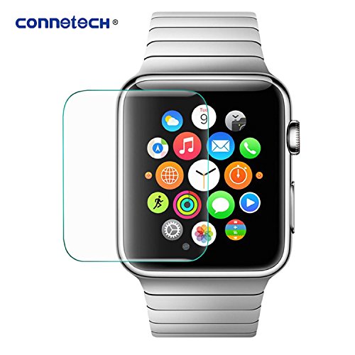 Connetech-for-Apple-Watch-Tempered-Glass-Screen-Protector-9h-Hardness-Effectively-Protect-Oleophobic-Coating-Prevent-Fingerprints-Stains-Sensitive-Excellent-Light-Transmittance-Crystal-Clear-Installat-0