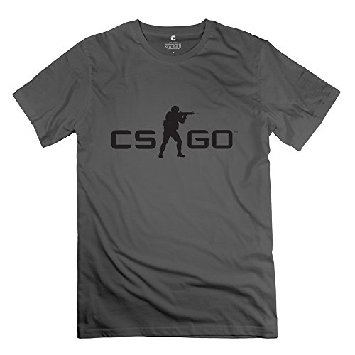 CounterStrike-Global-Offensive-Nerd-Short-Sleeve-DeepHeather-Tee-Shirts-For-Mens-Size-M-0