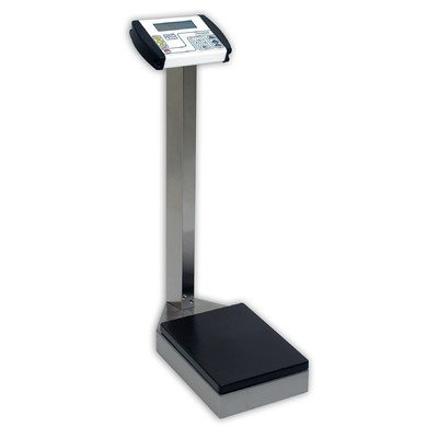 Detecto-ProMed-Waist-High-Digital-Stainless-Steel-Physician-Scale-with-Height-Rod-400-Pound-x-4-Ounce-Capacity-1-each-0