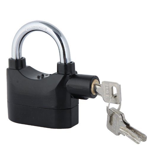 Docooler-Siren-Alarm-Lock-Anti-Theft-Security-System-Door-Motor-Bike-Bicycle-Padlock-120dB-with-3-Keys-Black-0