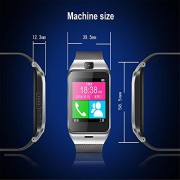 ELEGIANT-GV18-Smart-Bluetooth-30-NFC-Watch-Phone-Camera-TF-Card-Wristwatch-for-Smartphones-IOS-Partial-functions-iphone-55S6-Android-Full-functions-Samsung-S3S4S5S6S6-Edge-Note-234edge-HTC-M8M9-Sony-B-0-5