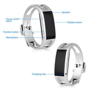 Excelvan-Fashion-Womens-MTK6260-Bluetooth-Phone-Companion-Smart-Bracelet-Watches-Sync-Call-SMS-Music-For-IOS-Part-Function-Android-Samsung-HTC-LG-Sony-ZTE-Mi-Sharp-Huawei-Oppo-Etc-Anti-lostRemote-Capt-0-4