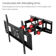 FLEXIMOUNTS-A04-Full-motion-TV-wall-mount-bracket-32-65-Tilt-swivel-fits-for-most-of-SamsungCobyLGVIZIOSharpSonyToshibaSeikiTCLHaierHisense-LCD-LED-tvs-with-free-6FT-HDMI-cable-3-off-purchase-of-2-ite-0-0