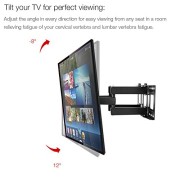 FLEXIMOUNTS-A04-Full-motion-TV-wall-mount-bracket-32-65-Tilt-swivel-fits-for-most-of-SamsungCobyLGVIZIOSharpSonyToshibaSeikiTCLHaierHisense-LCD-LED-tvs-with-free-6FT-HDMI-cable-3-off-purchase-of-2-ite-0-2