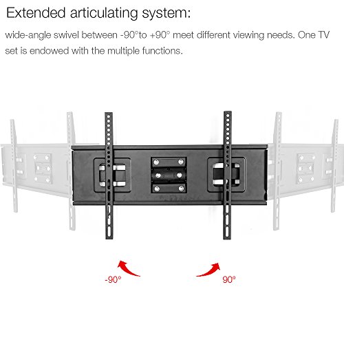 FLEXIMOUNTS-A04-Full-motion-TV-wall-mount-bracket-32-65-Tilt-swivel-fits-for-most-of-SamsungCobyLGVIZIOSharpSonyToshibaSeikiTCLHaierHisense-LCD-LED-tvs-with-free-6FT-HDMI-cable-3-off-purchase-of-2-ite-0-3