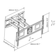 FLEXIMOUNTS-A04-Full-motion-TV-wall-mount-bracket-32-65-Tilt-swivel-fits-for-most-of-SamsungCobyLGVIZIOSharpSonyToshibaSeikiTCLHaierHisense-LCD-LED-tvs-with-free-6FT-HDMI-cable-3-off-purchase-of-2-ite-0-5