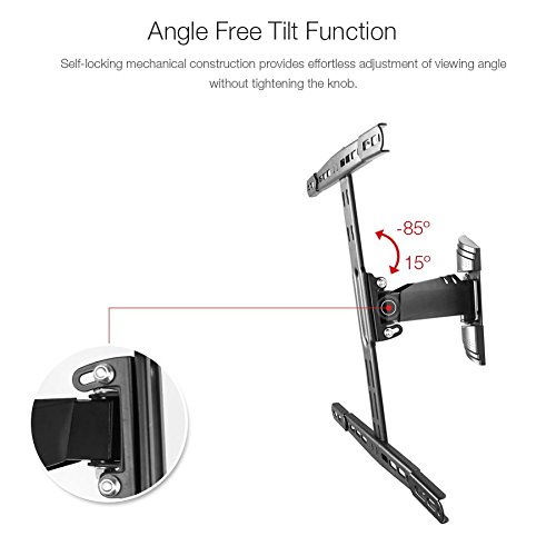 FLEXIMOUNTS-Articulating-Swivel-Tilt-LCD-LED-TV-Wall-Mount-Bracket-Super-Low-Profile-fits-for-most-of-Samsung-Coby-LG-VIZIO-Sharp-Sony-Toshiba-Seiki-tv-26-32-37-40-42-50-55-60-A16-up-to-60-0-3