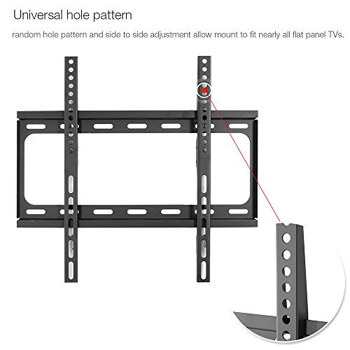 FLEXIMOUNTS-F012-Fixed-TV-Wall-Mount-fits-for-most-of-26-55SamsungCobyLGVIZIOSharpSonyToshibaSeikiTCLHaierHisense-LCD-LED-Plasma-tvs-with-free-6FT-HDMI-cableBuy-2-or-more-get-3-off-for-each-itemF012-2-0-2