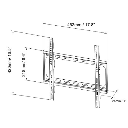 FLEXIMOUNTS-F012-Fixed-TV-Wall-Mount-fits-for-most-of-26-55SamsungCobyLGVIZIOSharpSonyToshibaSeikiTCLHaierHisense-LCD-LED-Plasma-tvs-with-free-6FT-HDMI-cableBuy-2-or-more-get-3-off-for-each-itemF012-2-0-5