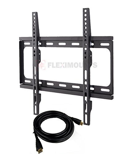 FLEXIMOUNTS-F012-Fixed-TV-Wall-Mount-fits-for-most-of-26-55SamsungCobyLGVIZIOSharpSonyToshibaSeikiTCLHaierHisense-LCD-LED-Plasma-tvs-with-free-6FT-HDMI-cableBuy-2-or-more-get-3-off-for-each-itemF012-2-0