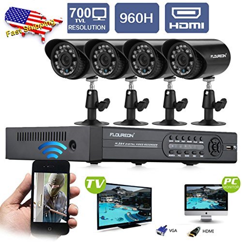 FLOUREON-Newest-4CH-960H-HDMI-CCTV-DVR-4-InOutdoor-Bullet-Night-Vision-Camera-700TVL-Waterproof-IR-Cut-Security-Cameras-Kit-US-0