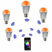 Flux-Bluetooth-Smart-LED-Light-Bulb-Dimmable-Multicolored-Color-Changing-LED-Lights-Smartphone-Controlled-7-Watt-0-4