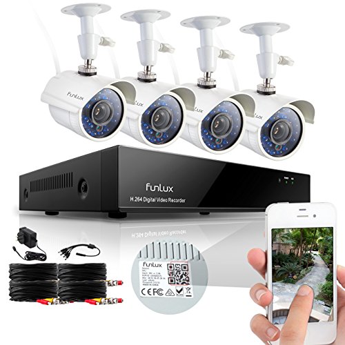 Funlux-8CH-Surveillance-Security-Camera-System-QR-Code-Quick-View-960H-DVR-with-4-Night-Vision-IR-Cut-Built-in-700TVL-Weatherproof-High-Resolution-Outdoor-Surveillance-Cameras-No-Hard-Drive-0