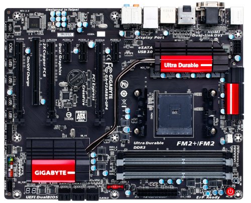 Gigabyte-AMD-FM2-FM2-A88X-DDR3-2133-DisplayPort-HDMI-Dual-link-DVI-ATX-Motherboard-GA-F2A88X-UP4-0