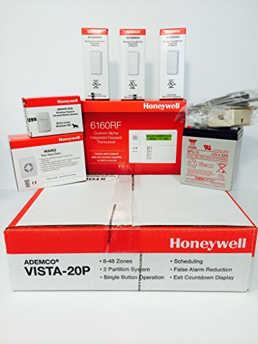 Honeywell-Vista-20P-6160RF-3-5816WMWH-5800PIR-RES-Battery-Siren-Jack-and-Cord-Kit-Package-0