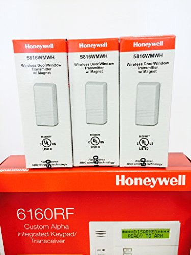 Honeywell-Vista-20P-6160RF-Keypad-3-5816WMWH-5800PIR-RES-5834-4-Battery-Siren-RJ31X-Jack-and-Cord-Kit-Package-0-0