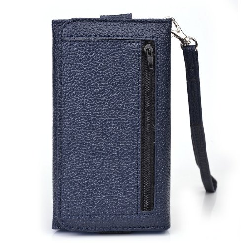 Kroo-Clutch-Wristlet-Wallet-for-4-inch-Smartphone-with-See-Thru-Screen-Carrying-Case-Non-Retail-Packaging-Dark-Blue-and-Baby-Blue-0-0