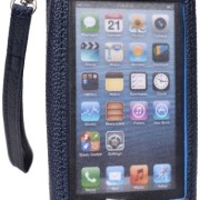 Kroo-Clutch-Wristlet-Wallet-for-4-inch-Smartphone-with-See-Thru-Screen-Carrying-Case-Non-Retail-Packaging-Dark-Blue-and-Baby-Blue-0