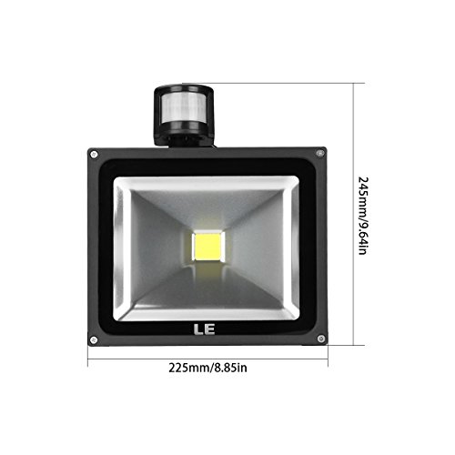 LE-10W-Motion-Sensor-Light-LED-Flood-Lights-100W-Halogen-Lights-Equivalent-Daylight-White-Waterproof-LED-Security-Light-High-Output-700lm-PIR-Floodlight-0-3