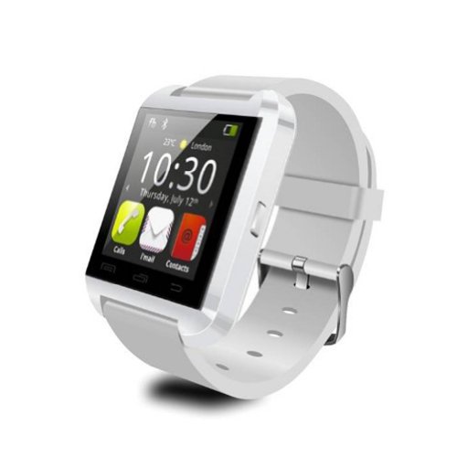 LEMFO-Bluetooth-Smart-Watch-WristWatch-U8-UWatch-Fit-for-Smartphones-IOS-Apple-iphone-44S55C5S-Android-Samsung-S2S3S4Note-2Note-3-HTC-Sony-Blackberry-White-0