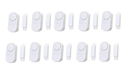 LingsFire-10pcs-Mini-Wireless-Home-Office-Doors-Windows-Security-Entry-Burglar-Contact-Alarm-SystemBatteries-Included-10pcs-0