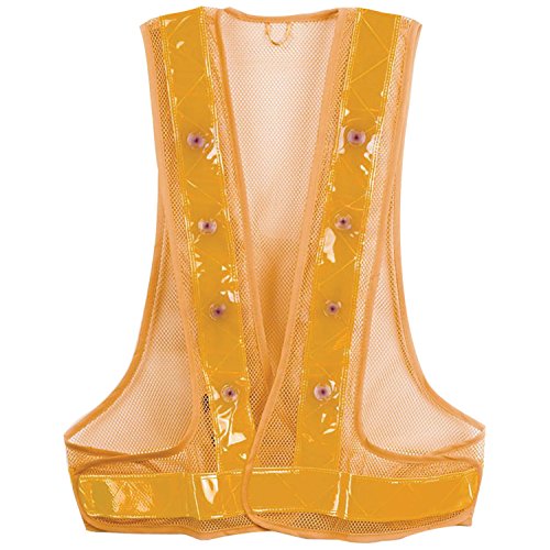 MAXSA-Innovations-20026-Yellow-with-Yellow-Reflective-Safety-Vest-with-16-LED-Lights-Large-0