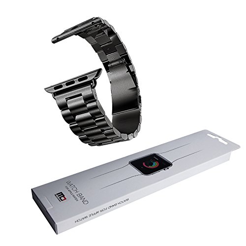 MD-Apple-38mm-42mm-charcoal-brilliant-black-I-Watch-Band-Strap-Metallic-Chain-Buckle-Wrist-Band-0