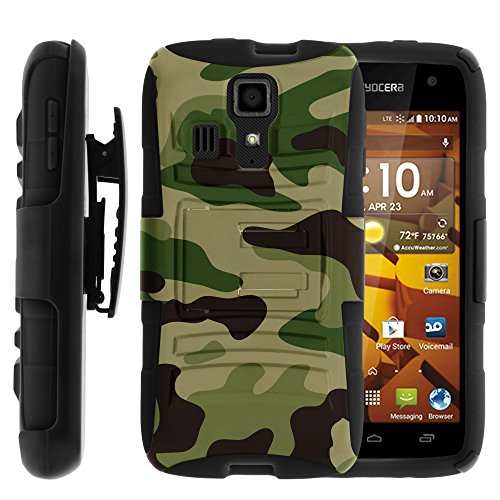 MINITURTLE-2-in-1-Hybrid-Dual-Layer-Armor-Phone-Case-Cover-with-Kickstand-Holster-Belt-Clip-and-Screen-Protector-for-Prepaid-Android-Smartphone-Kyocera-Hydro-Icon-C6730-Kyocera-Hydro-Life-C6530-Boost–0-4