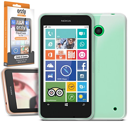 Orzly-FlexiCase-for-Microsoft-LUMIA-630-635-Protective-Flexible-Silicon-Gel-Phone-Case-in-Semi-Transparent-WHITE-Retail-Packed-Designed-by-Orzly-specifically-for-use-with-the-Microsoft-LUMIA-630-LUMIA-0-3