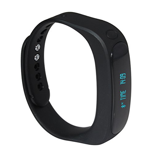 Otium-Fit-Bluetooth-40-IP57-Waterproof-Smart-Bracelet-Sports-Fitness-Tracker-Smart-Wristband-with-Pedometers-Incoming-CallsSMS-notice-Sleep-Monitoring-Anti-lost-for-Android-and-iPhone-Smart-Phone-Blac-0