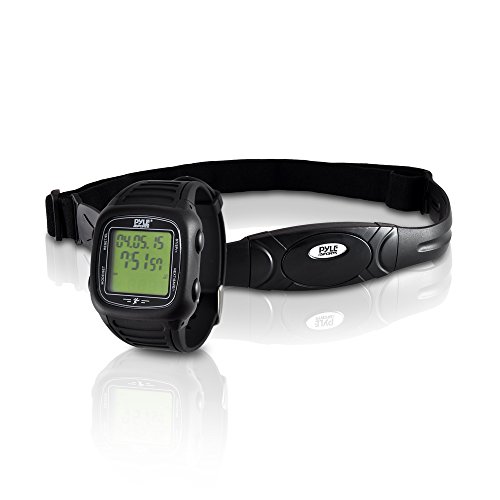 Pyle-PHRM76BK-Multi-Function-Speed-and-Distance-Digital-Wrist-WatchPedometerCalorie-Counter-Heart-Rate-Monitor-0