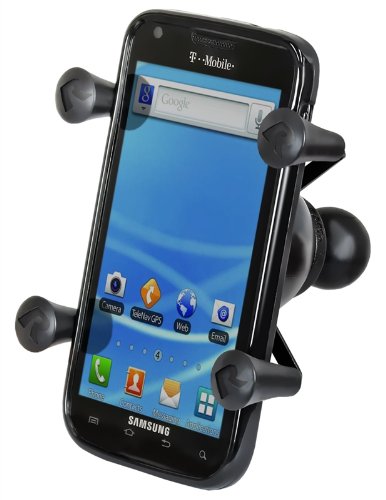 Ram-Mount-Cradle-Holder-for-Universal-X-Grip-CellphoneiPhone-with-1-Inch-Ball-Non-Retail-Packaging-Black-0-0