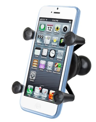 Ram-Mount-Cradle-Holder-for-Universal-X-Grip-CellphoneiPhone-with-1-Inch-Ball-Non-Retail-Packaging-Black-0